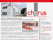Tablet Screenshot of chorusimpianti.com